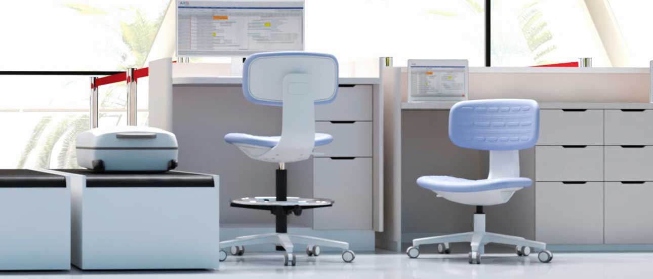 Sillas CAJERO para puntos de pago en Colombia